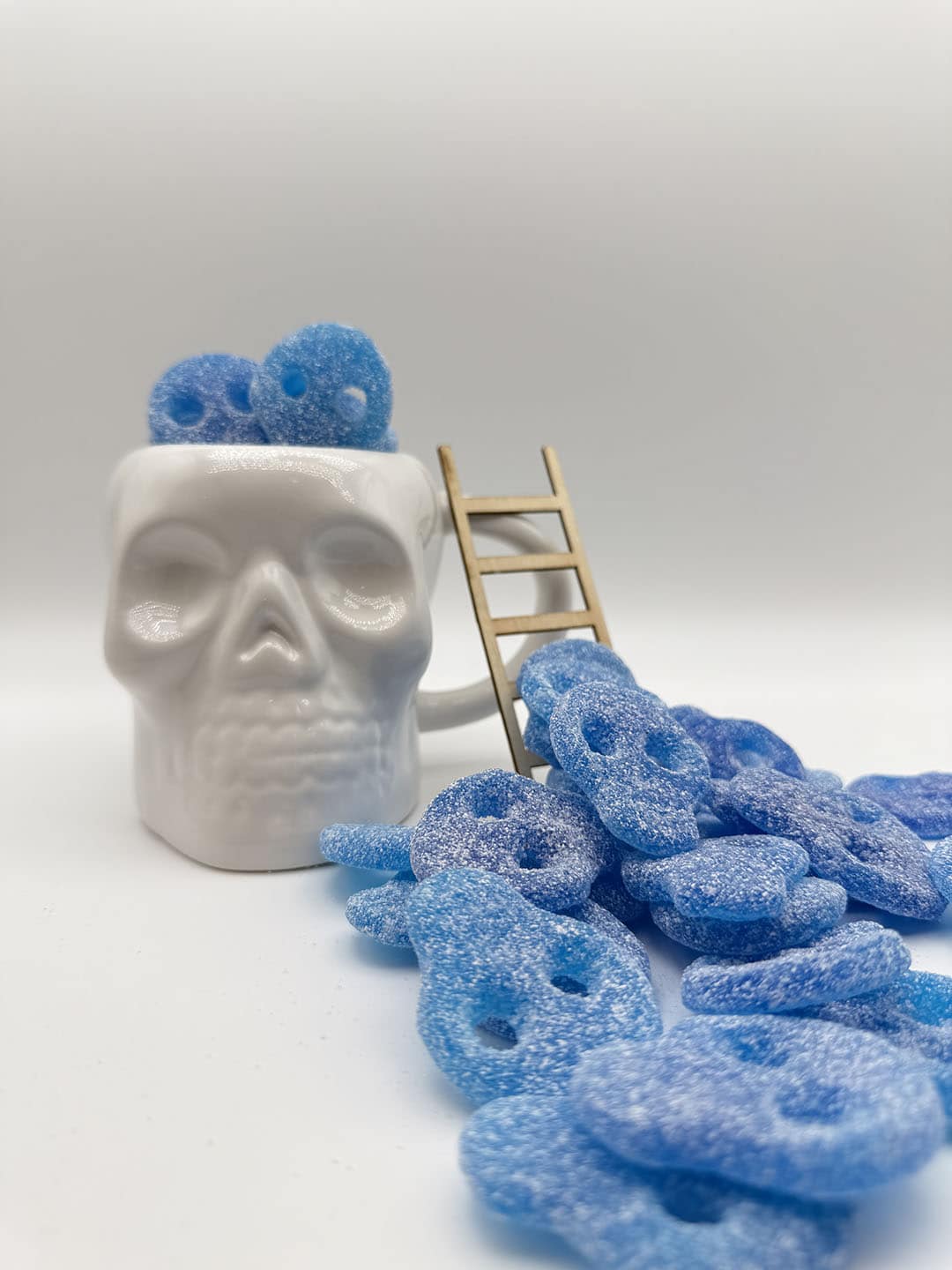 Totenköpfe Blau Sauer vegetarische Candy